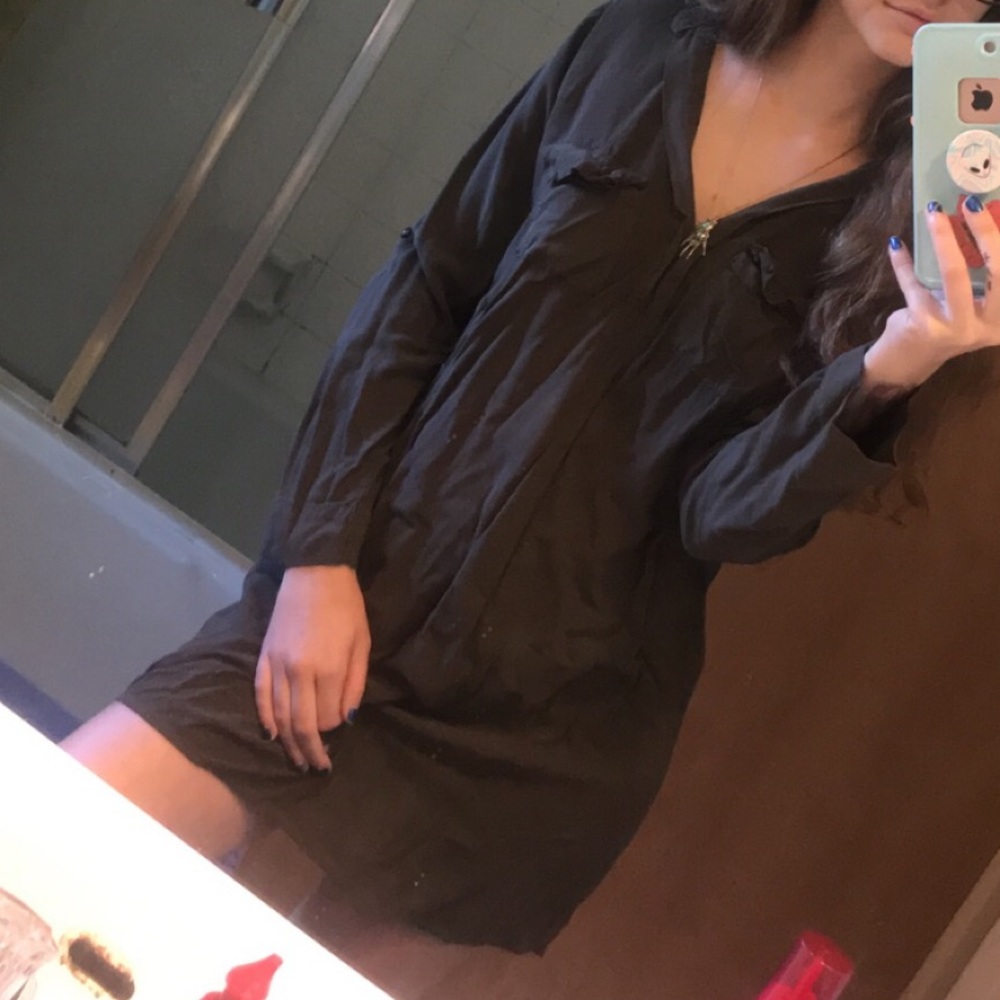 Army green dress/ dress shirt